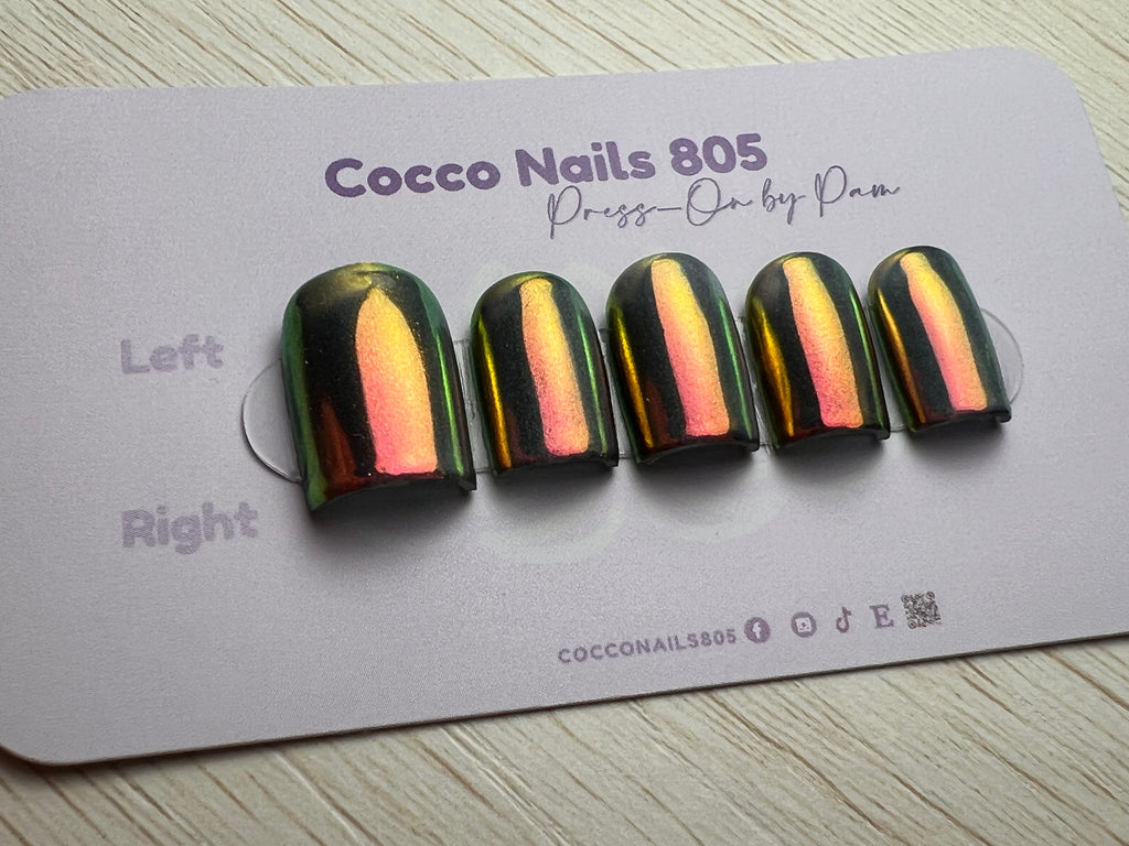 Midnight Aura Press On Nails