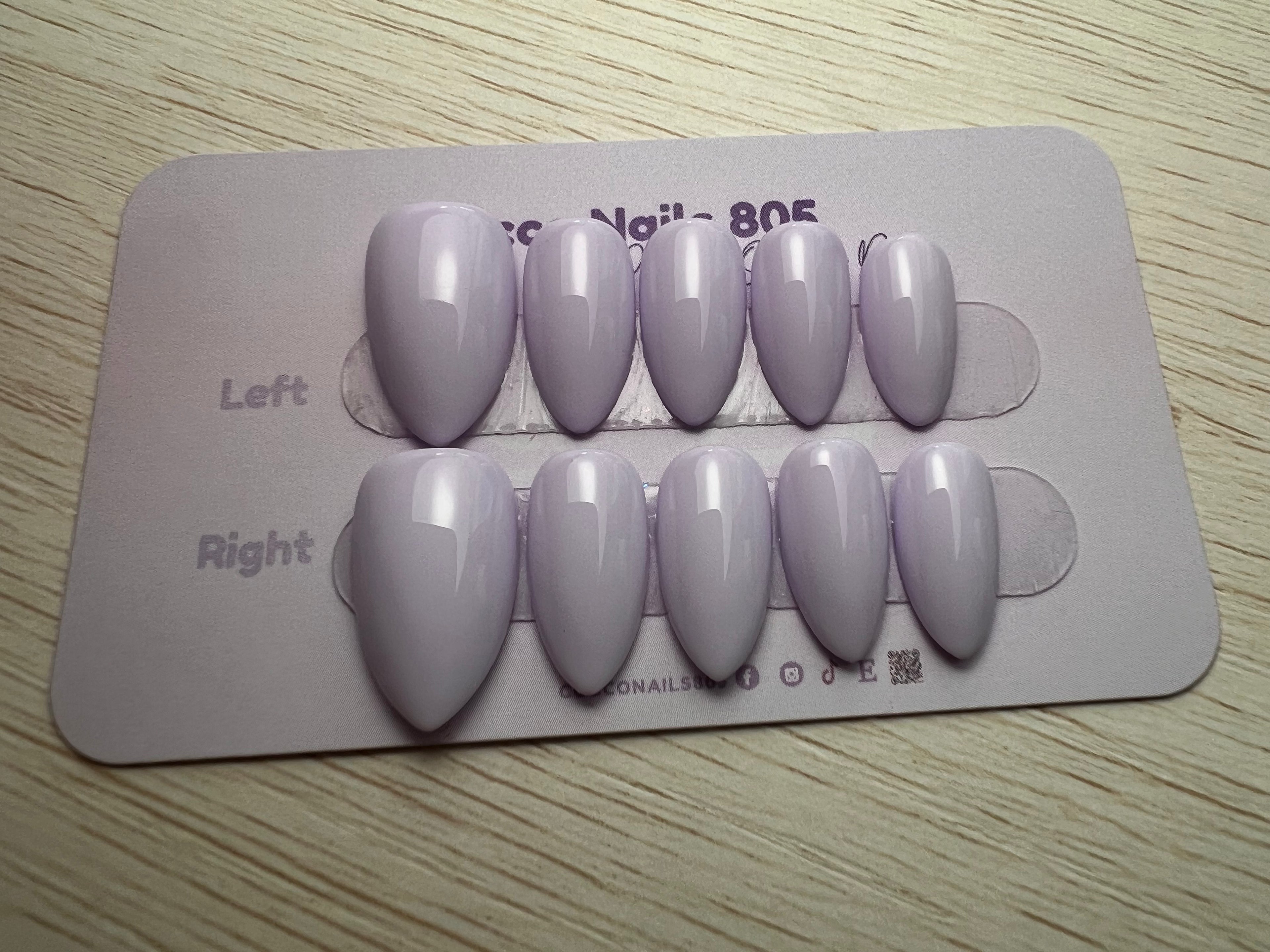 Light Lavender Press On Nails