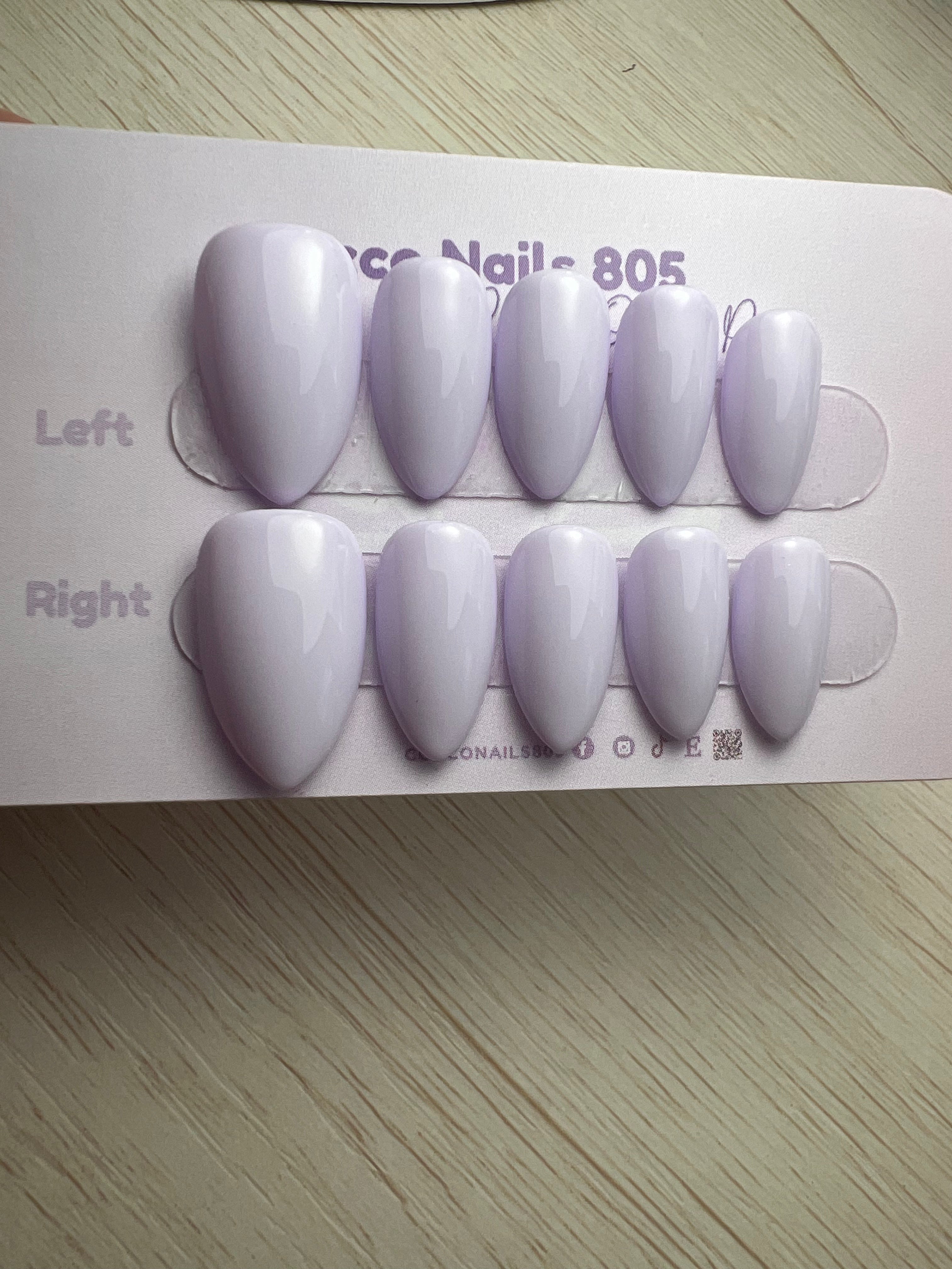 Light Lavender Press On Nails