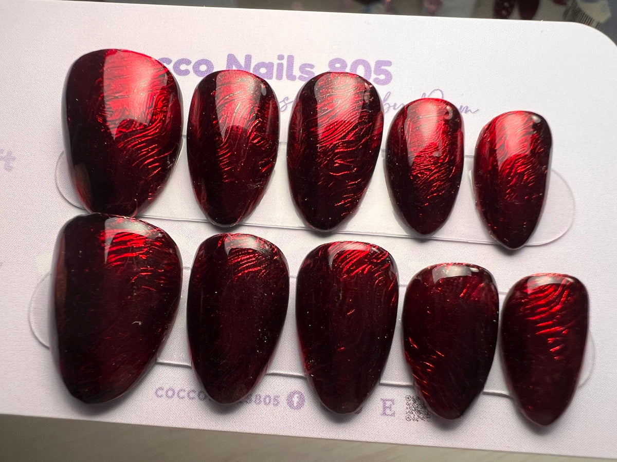 Cherry River Press On Nails