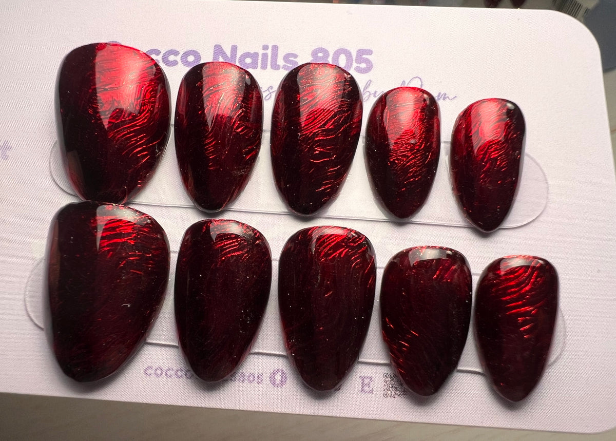Cherry River Press On Nails