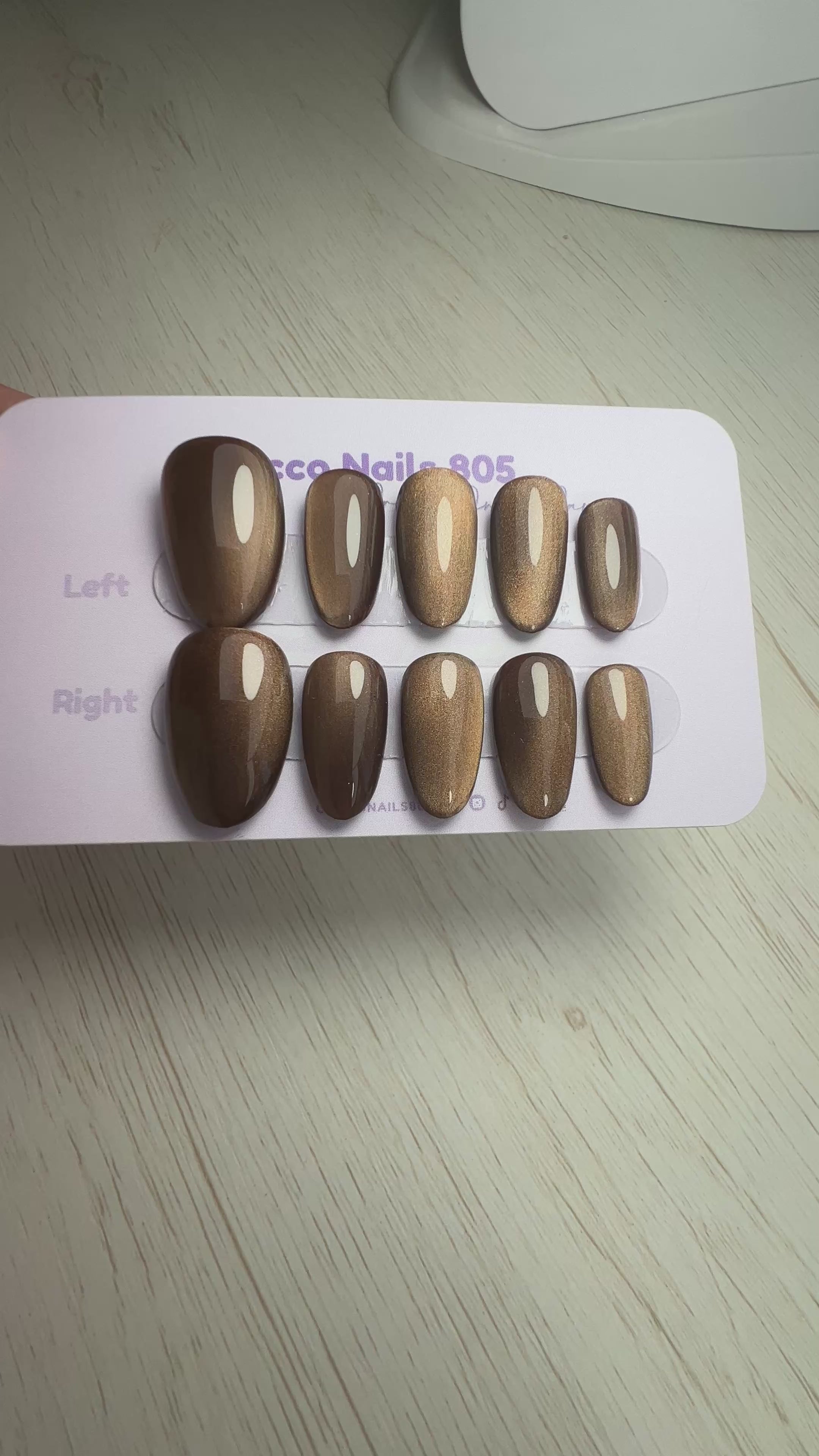 Chocolate Brown Press On Nails