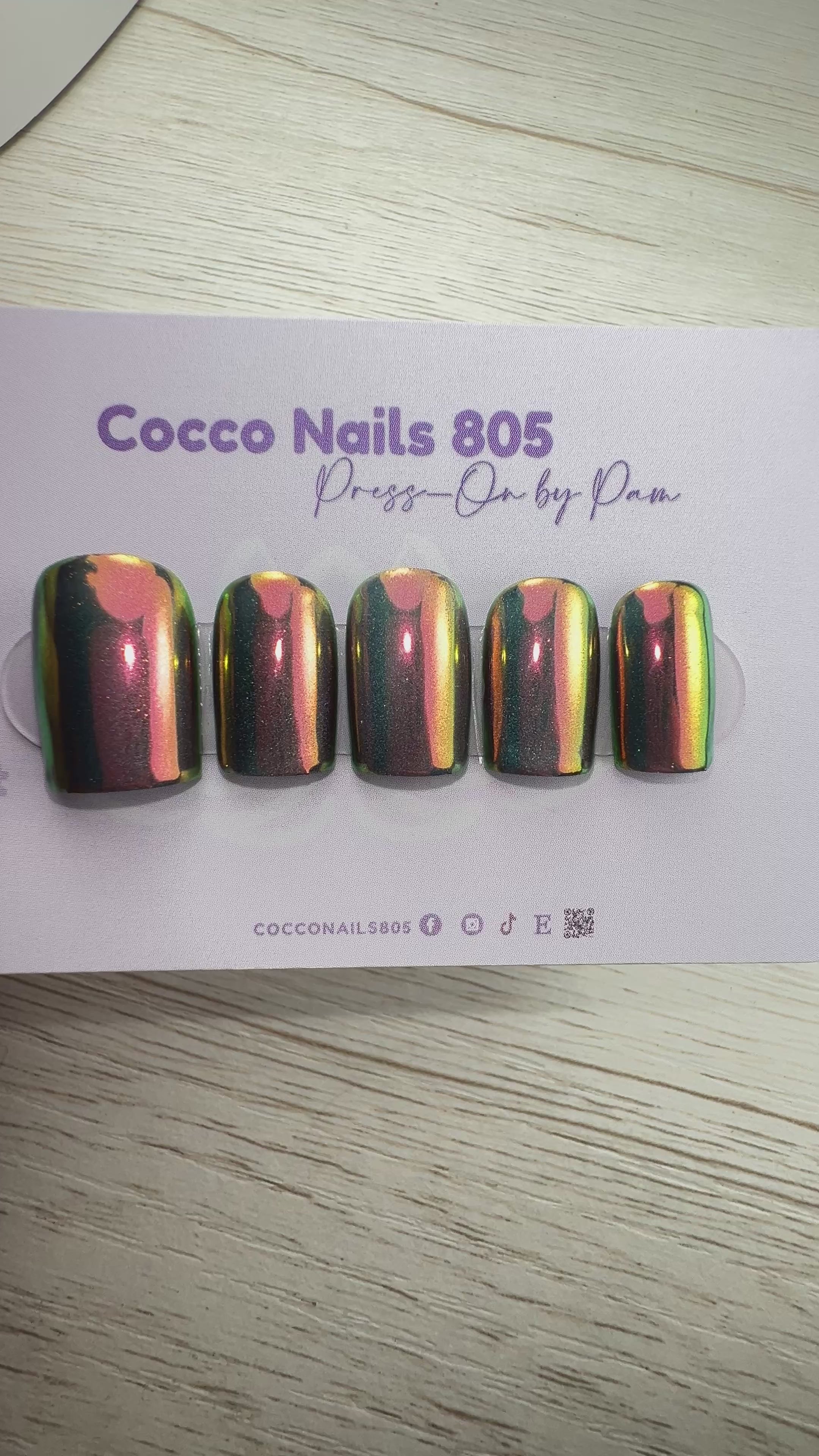Midnight Aura Press On Nails